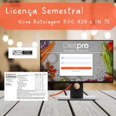 Dietpro Rotulagem Nutricional - Licença Semestral - Download ( RDC 429)
